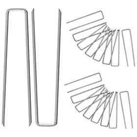 12 Inch Garden Landscape Staples Stakes 25/50/100 Pcs Galvanized 12 Inch Garden Landscape Staples Stakes 25/50/100 Pcs Galvanized
