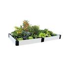 300001205 Frame It All Classic White Raised Garden Bed Profile