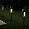 50-lg1068 Pure Garden Set Of Stainless Steel Solar Pathway Lights Black 50-lg1068 Pure Garden Set Of Stainless Steel Solar Pathway Lights Black