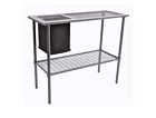 603305900213 Gardening Utility Bench Silver