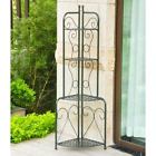 3465-hd-vg 700493938797 International Caravan Mandalay Iron Folding Corner Bakers Rack