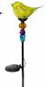 846014010419 Bg Inch Tall Glass Bird Solar Garden Stake