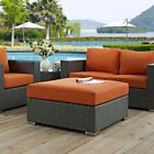 889654025382 Modway Furniture Sojourn Outdoor Patio Sunbrella Square Ottoman