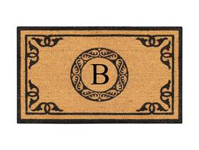 B01d4w2bvg A1 Home Collections A1hc Natural Coir Monogrammed Doormat For Outdoor Entrance Anti-shed Treated Ma