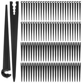 Drip-support-stakes-bl-100p Aifeier Et 100 Pack Drip Irrigation Stakes Kit 50pcs 1/4 Inch C-type Y-type