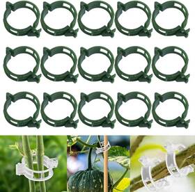 Aii1423 Aiionp 150 Pcs Secured Plastic Plant Clip Support Clips Garden Green