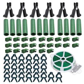 Agd-stakesc004 Aivygden Garden Trellis Support Kit - Plant Clips And Stakes 7/16 Inch 11mm Green Agd-stakesc004 Aivygden Garden Trellis Support Kit - Plant Clips And Stakes 7/16 Inch 11mm Green