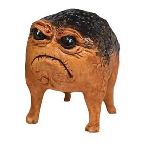 Alt-fts-y01 Alhbejt Frog Toad Statue Ugly Angry Sculptures Garden Statues Yard Decor Statu