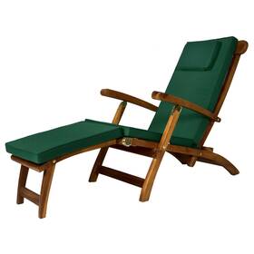 Tf53-g All Things Cedar 5 - Position Steamer Chair And Cushion Green Tf53-g All Things Cedar 5 - Position Steamer Chair And Cushion Green