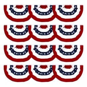 B0blyr1l1j Anjor 1.5x3ft Patriotic Bunting - American Pleated Fan Flag 12 Pack B0blyr1l1j Anjor 1.5x3ft Patriotic Bunting - American Pleated Fan Flag 12 Pack