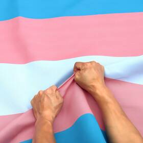 B09zxv6qqt Anley Double-sided 3x5 Ft Rip-proof 3-ply Transgender Flag - Vivid Color