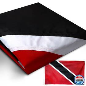B0cqwwtjl8 Anley Everstrong Embroidered Trinidad And Tobago Flag 3x5 Ft - Durable Polyester