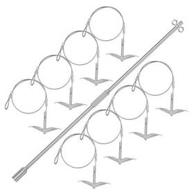 Anmeiji 740628706617 8 Pack Ground Anchors Shed Anchor Kit With Driving Rod Earth Cable Anmeiji 740628706617 8 Pack Ground Anchors Shed Anchor Kit With Driving Rod Earth Cable