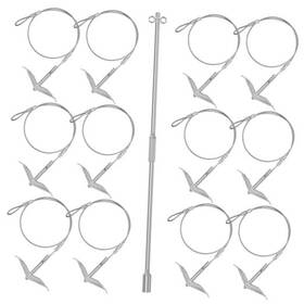 Anmieji 740628706624 12 Pack Ground Anchors Shed Anchor Kit With Driving Rod 12pcs