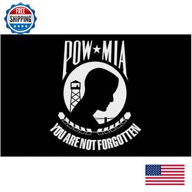 B007p4m47g Annin Flagmakers Pow-mia Flag Usa-made 4x6 Feet Single Reverse Model 377994