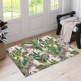 B0f9kyrqv1 Antjoo Tiger Leopard Indoor Door Mat Tropical Leave Outdoor Entrance Doormat Entryway K