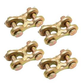 Aoserge Aoserge09270495 4 Pack Twin Clevis Link - Heavy Duty Alloy Steel Chain Repair Links 5/16 Inch