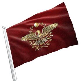 B09n7qh8mk Apedes Spqr Roman Empire Flag Banner - 3x5 Ft Ancient Rome European History Decor