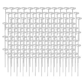 Ashman Online 313044463459 6-inch Circle Top Pins-landscape Staples Galvanized - 100 Pins