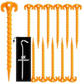 Od32 Avoforest 12pcs Tent Stakes 8 Inch Heavy Duty Novelty Portable Gound S Od32 Avoforest 12pcs Tent Stakes 8 Inch Heavy Duty Novelty Portable Gound S