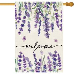 B0djnsq2qf Baccessor 28x40 Inch Spring Summer Welcome Floral House Flag Double Sided Burlap B0djnsq2qf Baccessor 28x40 Inch Spring Summer Welcome Floral House Flag Double Sided Burlap