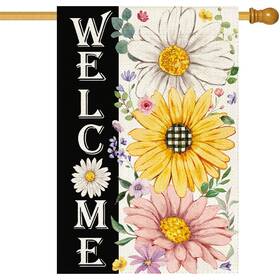 B0dk4q6vtj Baccessor Spring Summer House Flag Daisy Yellow Pink Floral Large Yard 28x40 Inch B0dk4q6vtj Baccessor Spring Summer House Flag Daisy Yellow Pink Floral Large Yard 28x40 Inch