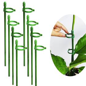 Belit 788634220161 8 Pack Small Plant Support Stakes 11.8 Inch Green Rose