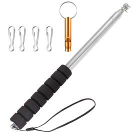 B0d4ln565v Boliyoooki 8.2ft Telescopic Flag Pole Stainless Steel Portable Extendable Retractable