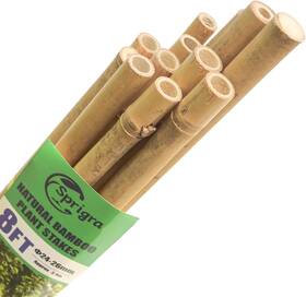 Sga8 Brand Sprigra Bamboo Stakes 8 Feet 96 Inch Garden Multi-purpose 8ft Pack Of 10