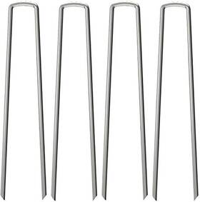 Branded 716852313921 50 Pack 12 Inch Heavy Duty Galvanized Landscape Staples Garden Stakes Pins