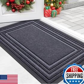 B0cllpn344 Buganda Front Door Mat Indoor Outdoor Entrance Non-slip Rubber Doormat 29.5x17 Inch