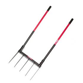 Bully Tools 445042895833 Broadfork Cultivating Tool Heavy Duty Fiberglass Handle Steel Tine 54.5 Inch Bully Tools 445042895833 Broadfork Cultivating Tool Heavy Duty Fiberglass Handle Steel Tine 54.5 Inch