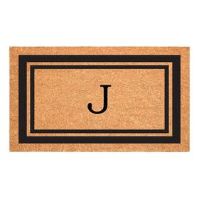 152961830j Calloway Mills Black Border 18 Inch X 30 Monogram Doormat Letter J 152961830j Calloway Mills Black Border 18 Inch X 30 Monogram Doormat Letter J