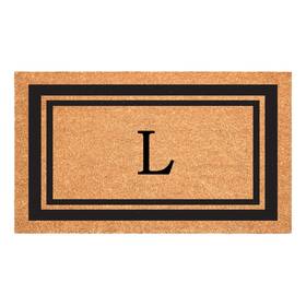 152961830l Calloway Mills Black Border 18 Inch X 30 Monogram Doormat Letter L 152961830l Calloway Mills Black Border 18 Inch X 30 Monogram Doormat Letter L