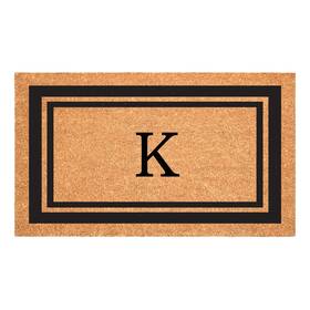 152962436k Calloway Mills Black Border 24 Inch X 36 Monogram Doormat Letter K 152962436k Calloway Mills Black Border 24 Inch X 36 Monogram Doormat Letter K