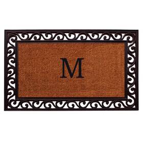 100061830m Calloway Mills B00wupaomc Home And More Rembrandt Monogram Doormat Letter M