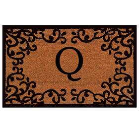 180022436q Calloway Mills B07b9mpl3h Chateaux Monogram Doormat 24 Inch X 36 Letter Q