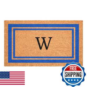 B07hp9v5xq Calloway Mills Blue Border 24 Inch X36 Monogram Doormat Letter W Coir Vinyl Back B07hp9v5xq Calloway Mills Blue Border 24 Inch X36 Monogram Doormat Letter W Coir Vinyl Back
