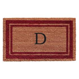 B07hqt3fx5 Calloway Mills Burgundy Border 24x36 Monogram Doormat Letter D