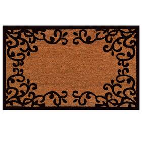 B08bzw8gtq Calloway Mills Chateaux 18x30 Inch Natural/black Coir Doormat Vinyl Backed B08bzw8gtq Calloway Mills Chateaux 18x30 Inch Natural/black Coir Doormat Vinyl Backed
