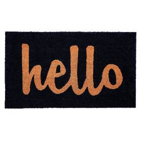 B09cz79hwz Calloway Mills Script Hello Doormat Black Natural 30x48 Entryway Coir Rug