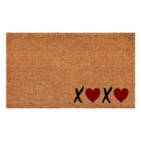 B09jkxjn13 Calloway Mills Xoxo Doormat Tan/black 17 Inch X29 - Durable Coir Fiber