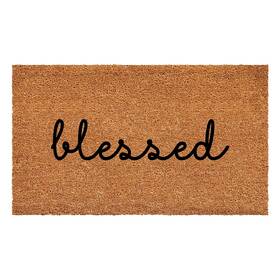 B0bryhqvmz Calloway Mills Blessed Doormat 24x48 Indoor Outdoor Coir Vinyl Backed Welcome Ru