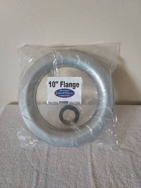 504116 Can Fan Steel Flange 10-inch New In Bag Grey Silver Metal 504116 Can Fan Steel Flange 10-inch New In Bag Grey Silver Metal