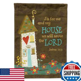 Vha3005chf Carolines Treasures B000b7q8ai As For Me And My House Large Outdoor Flag