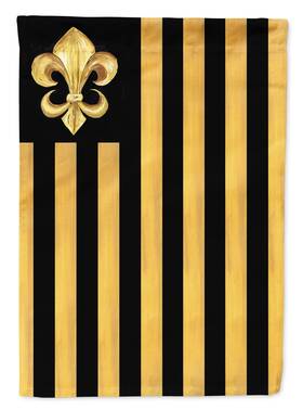 B00ag5g07q Carolines Treasures Black Gold Fleur De Lis Nation House Flag Large