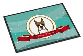 B017qiwm22 Carolines Treasures Boxer Merry Christmas Doormat 24x36 Indoor/outdoor