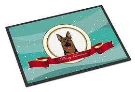 B017qiwu1a Carolines Treasures German Shepherd Merry Christmas Doormat 24x36 Indoor/outdoor Felt Rug