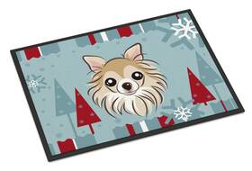 B017y9juzk Carolines Treasures Bb1747mat Winter Holiday Chihuahua Doormat 18x27