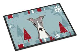 Bb1732jmat Carolines Treasures B017y9m2ge Italian Greyhound Winter Holiday Doormat 24x36